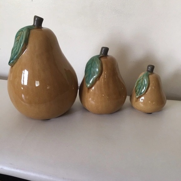 Ceramic Pears (Set of 3) - IMAX - Picture 4 of 11